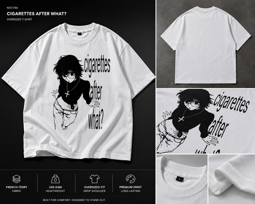Cigarettes After What oversized graphic t-shirt by Noctra
