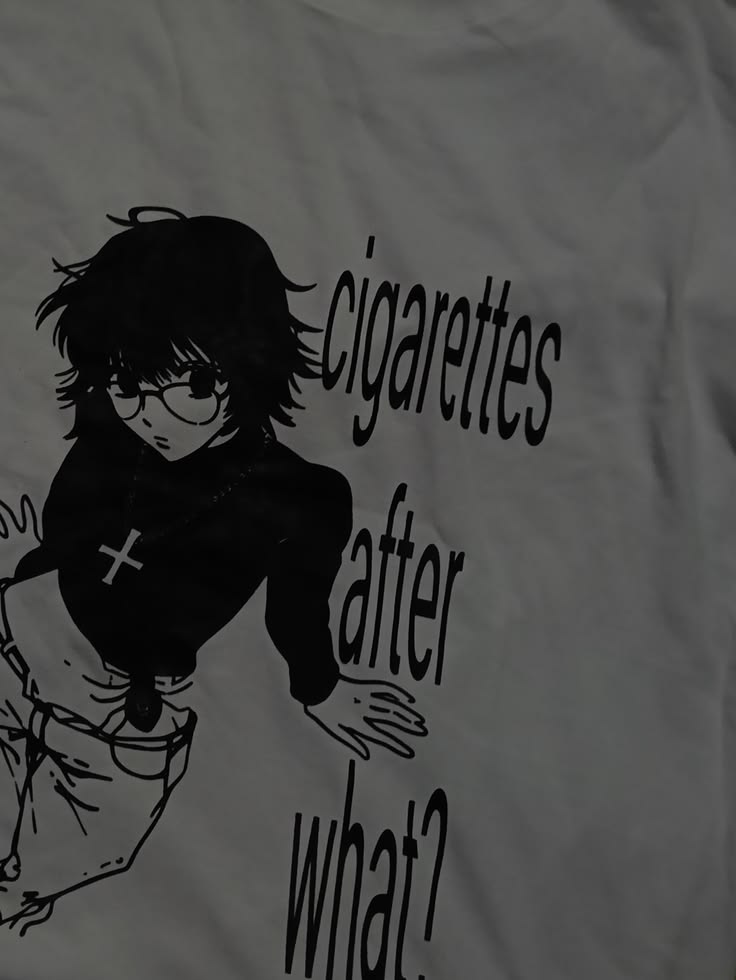 Cigarettes After What t-shirt graphic print close-up