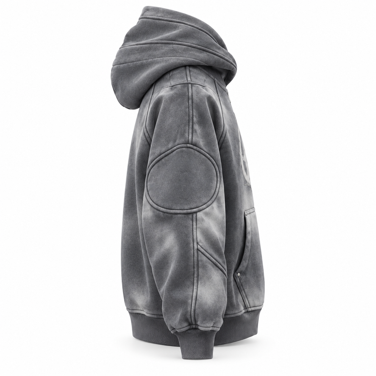 NOCTRA STATIC VEIL OVERSIZED HOODIE