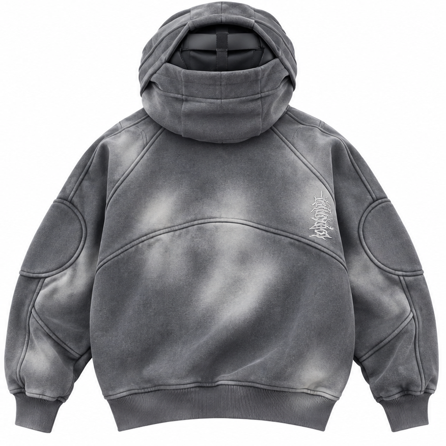 NOCTRA STATIC VEIL OVERSIZED HOODIE