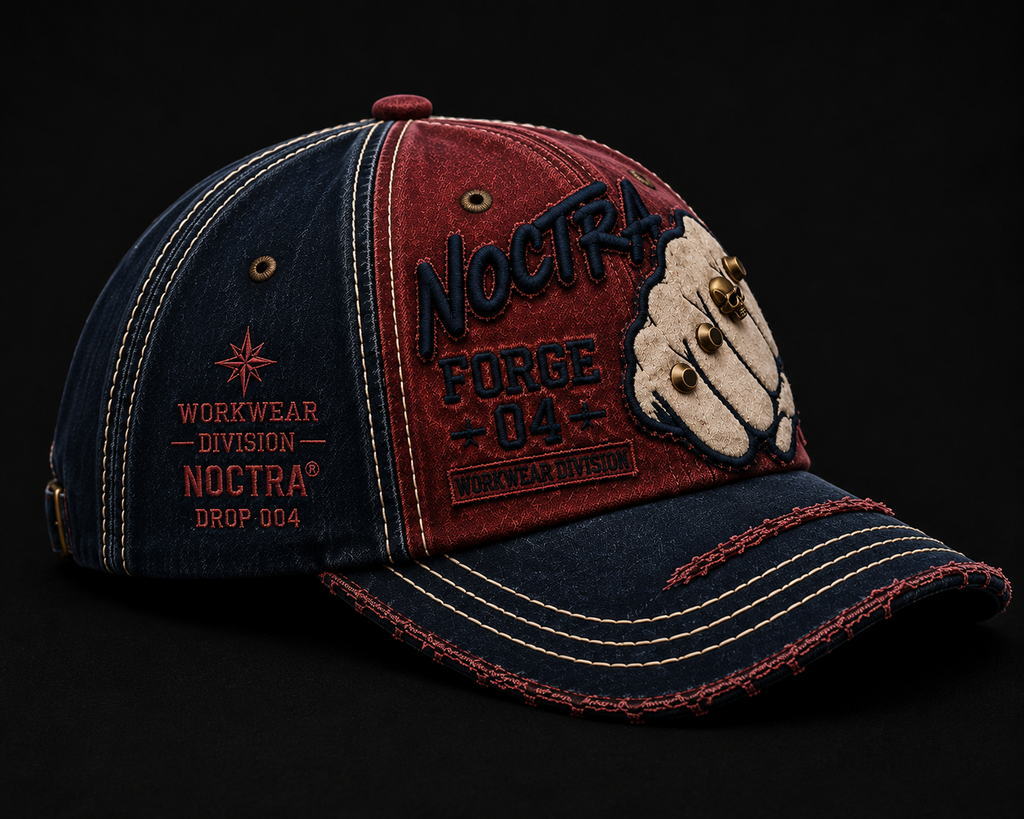 Noctra Forge 04 premium washed baseball cap right view