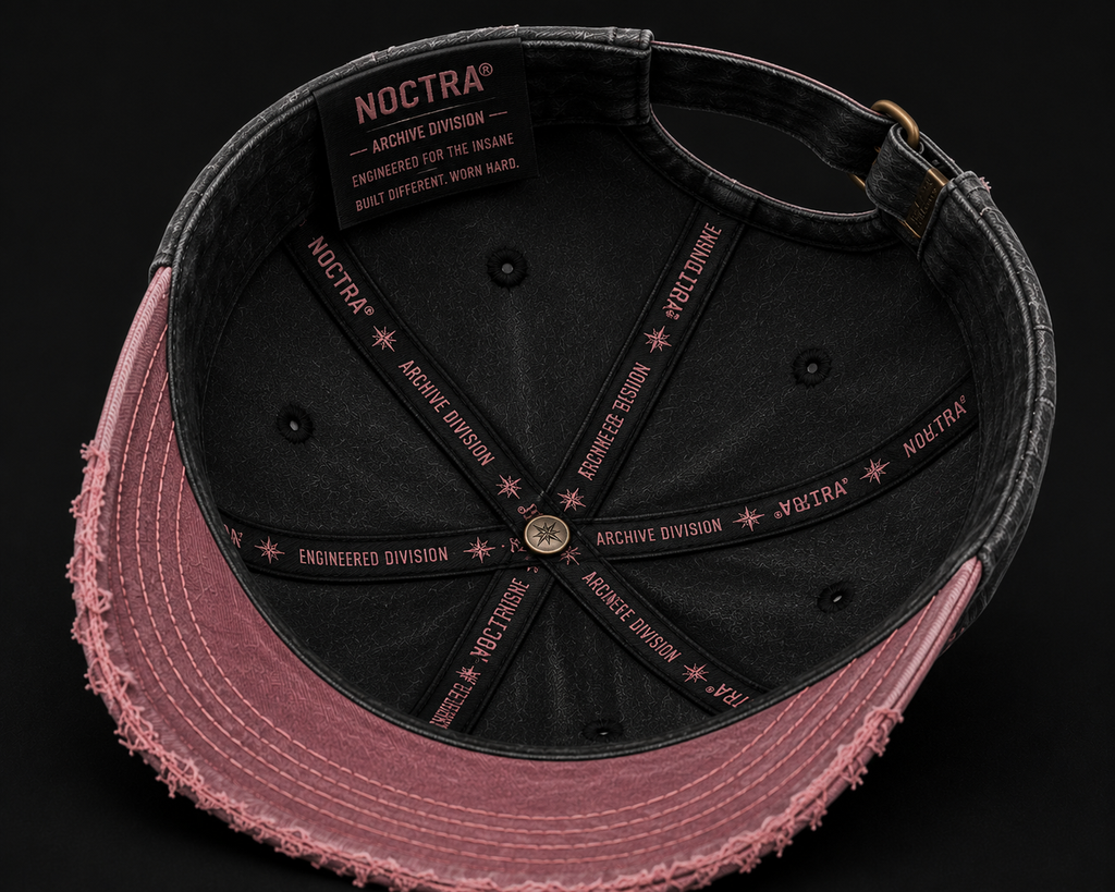 Noctra Relic 03 premium cotton baseball cap interior view