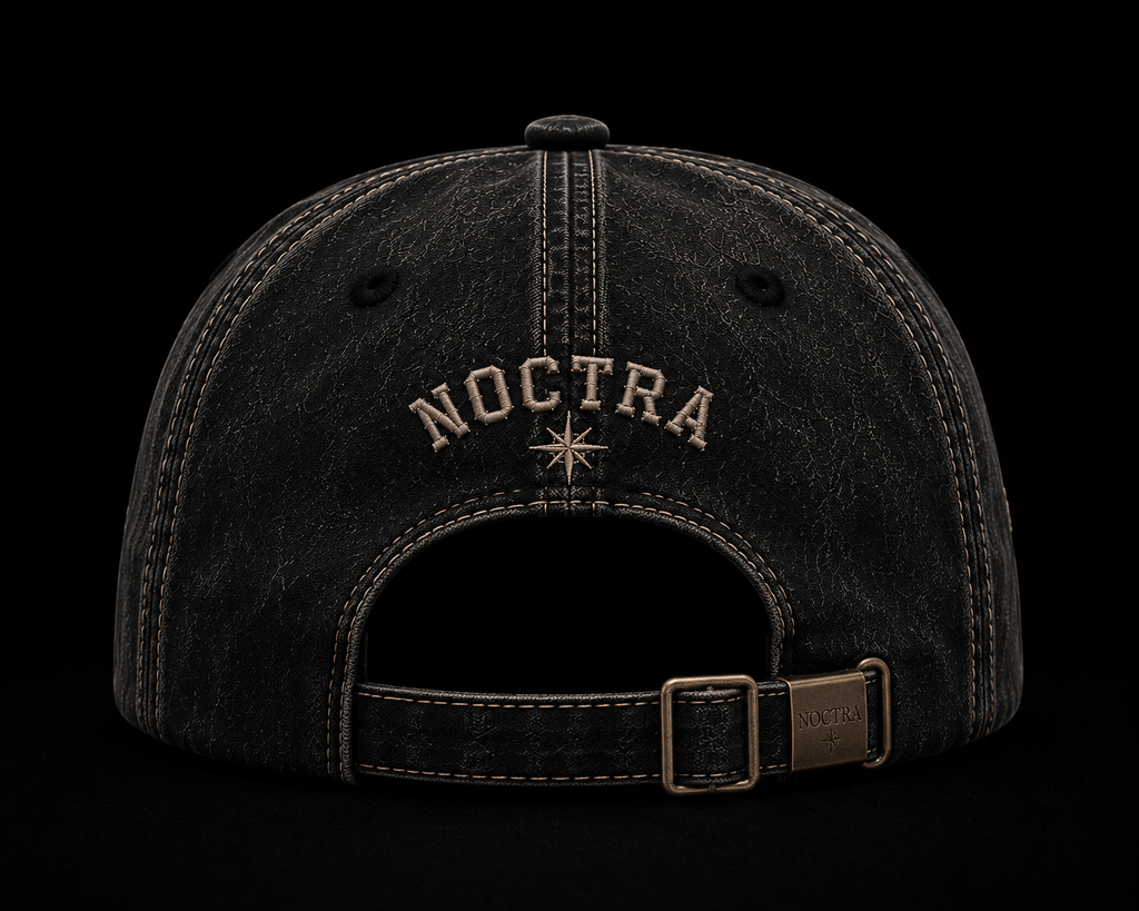 Noctra Static 02 adjustable buckle baseball cap back view