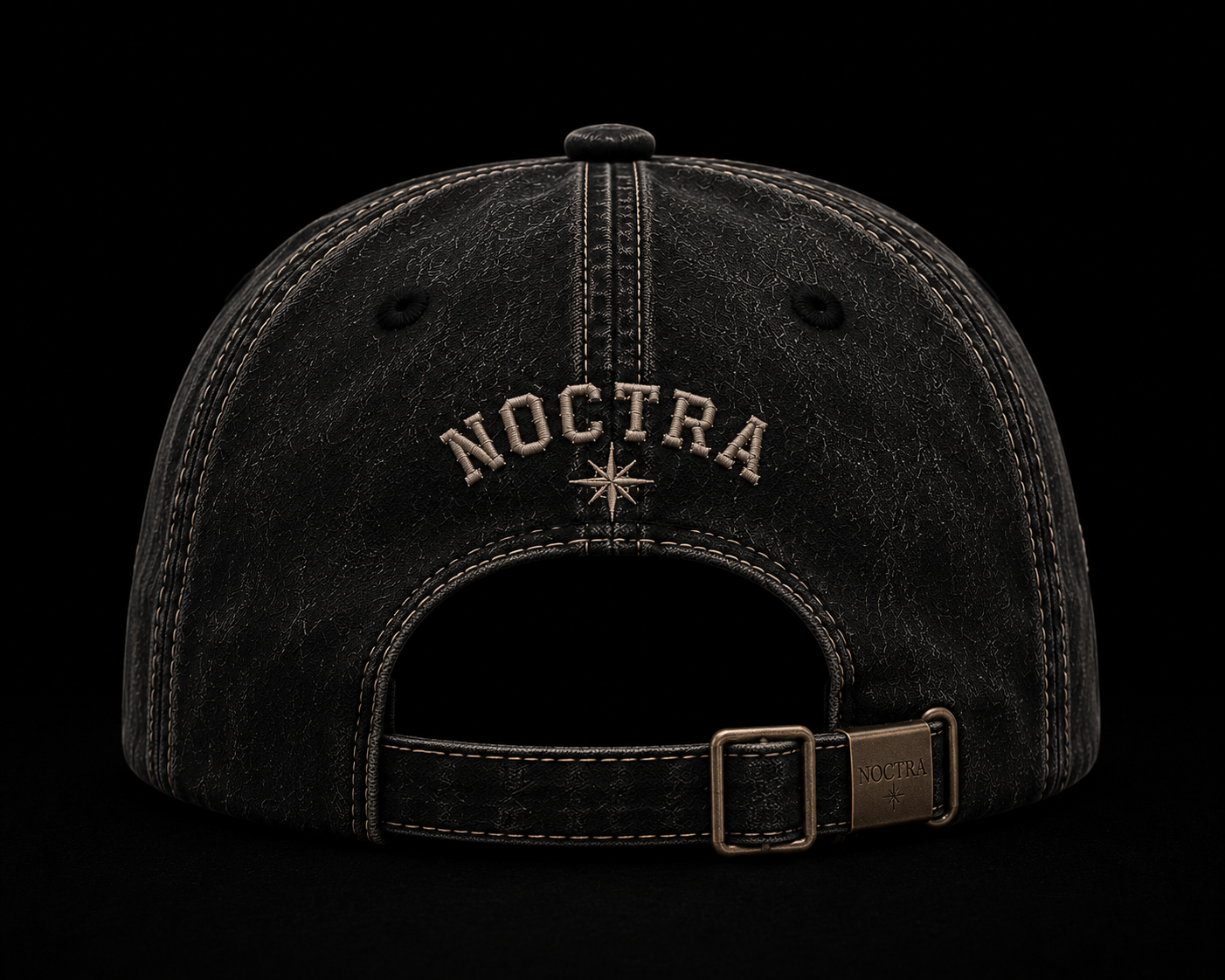 Noctra Static 02 adjustable buckle baseball cap back view