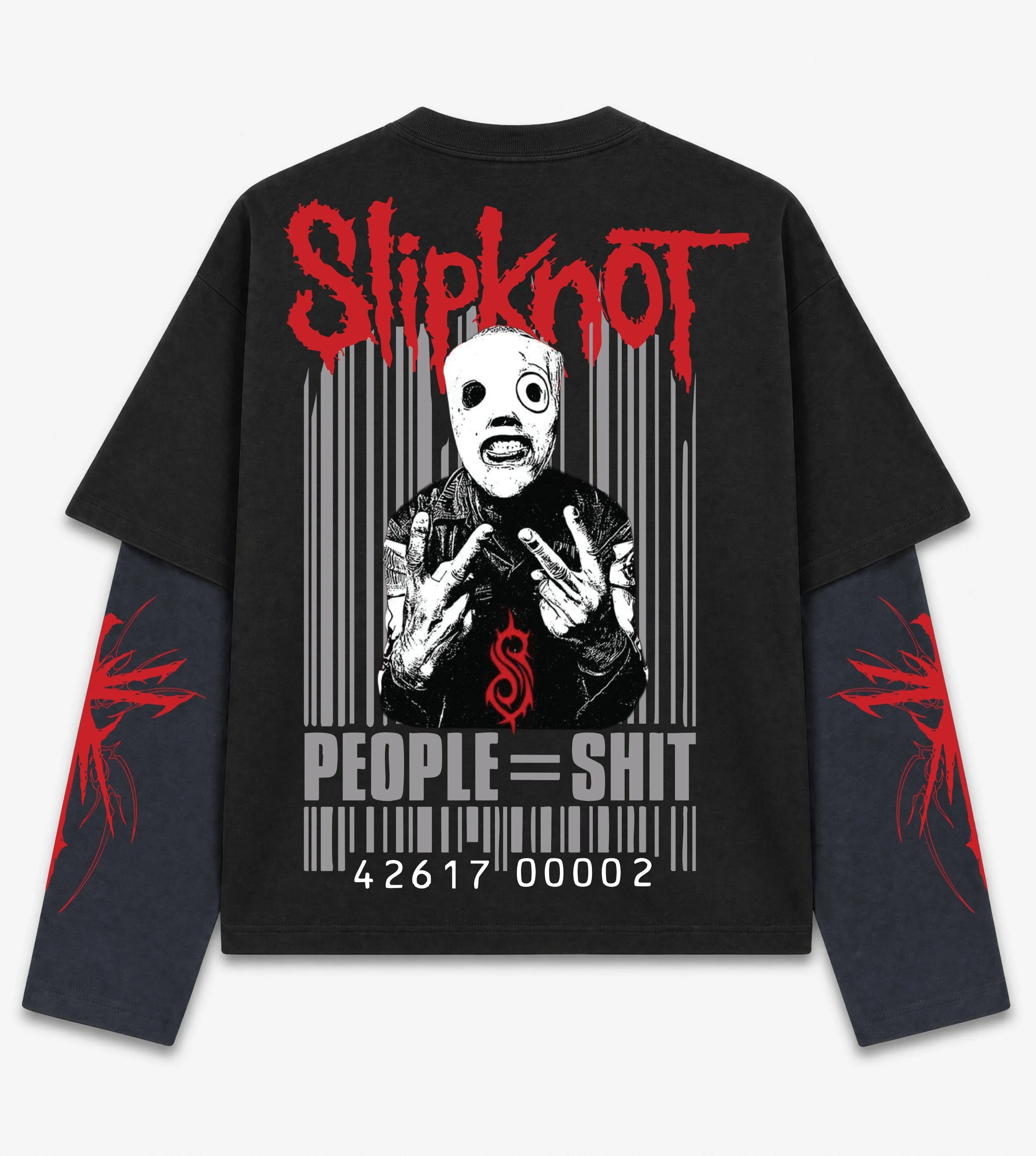 Slipknot – Barcode Carnage Oversized T-Shirt By Noctra