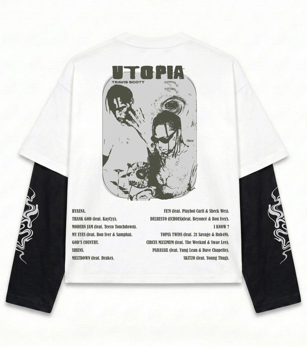 Travis Scott Utopia Chaos Oversized T-Shirt