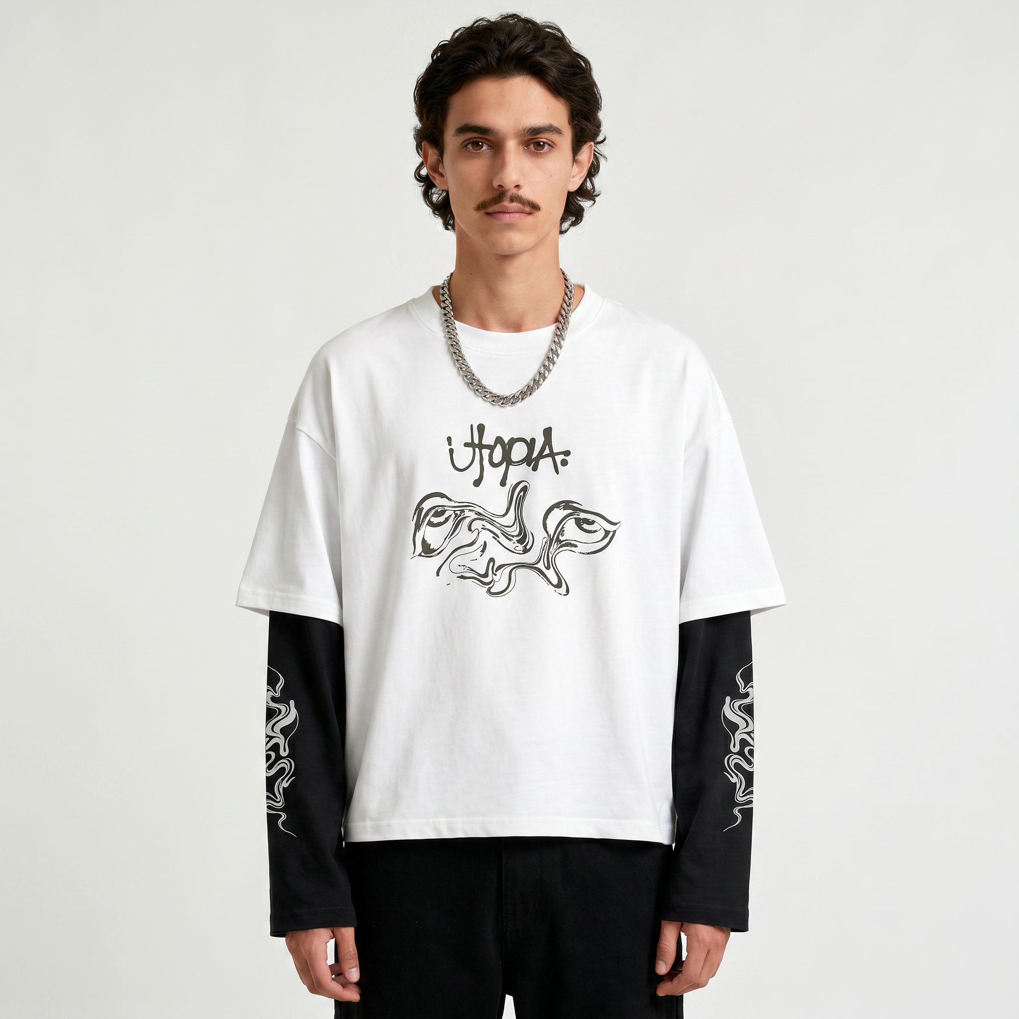 Travis Scott Utopia Chaos Oversized T-Shirt